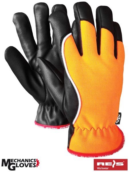 REIS RMC-WINMICROS rękawice robocze odblaksowe dla kierowców i drogowców REIS RMC-WINMICROS rękawice robocze odblaksowe dla kierowców i drogowców