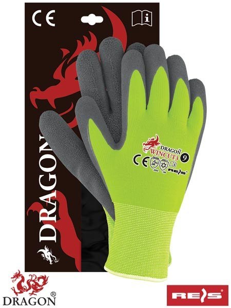 Reis WINCUT3 rękawice robocze ociepalne powlekane lateksem budowlane