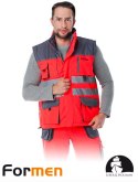 KAMIZELKA ROBOCZA OCIEPLANA OSTRZEGAWCZA LH-FMNX-V 6 OPCJI FORMEN DLA DROGOWCÓW, KIEROWCÓW, MAGAZYNIERÓW NA BUDOWĘ