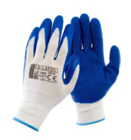 PROCERA X-LATOS BLUE tanie rękawice robocze budowlane powlekane lateksem
