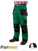 spodnie robocze do pasa ocieplane LH-FMNW-T Leber&Hollman zielono-czarne