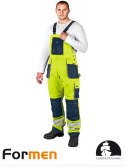 spodnie robocze ogrodniczki ostrzegawcze LH-FMNX-B Leber&Hollman żółto-granatowo-szare spodnie robocze ogrodniczki ostrzegawcze LH-FMNX-B Leber&Hollman żółto-granatowo-szare