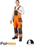 spodnie robocze ogrodniczki ostrzegawcze LH-FMNX-B Leber&Hollman pomarańczowo-stalowo-czarne spodnie robocze ogrodniczki ostrzegawcze LH-FMNX-B Leber&Hollman pomarańczowo-stalowo-czarne
