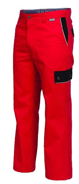 SPODNIE ROBOCZE DO PASA AJAKS SARA CZERWONE
