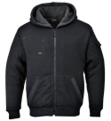 Gruba bluza z kapturem do pracy ocieplana Portwest KS32 Pewter