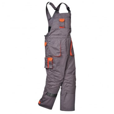Ogrodniczki robocze dwukolorowe Texo Portwest TX12 szare Ogrodniczki robocze dwukolorowe Texo Portwest TX12 szare