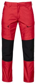 2520 SPODNIE DO PASA ZE STRETCHEM SPODNIE ROBOCZE PROJOB CZERWONE RED - 35
