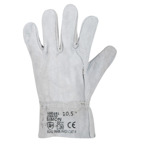 RĘKAWICE OCHRONNE SIMON ARDON A2008 SKÓRZANE Z DWOINY RĘKAWICE OCHRONNE SIMON ARDON A2008 SKÓRZANE Z DWOINY