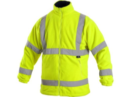 KURTKA POLAROWA MĘSKA ROBOCZA ODBLASKOWA PRESTON CXS 1115 023 150 00 ŻÓŁTA