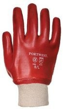 RĘKAWICE ROBOCZE Z POWLECZENIEM PCV A400 PORTWEST KARTON 144 PARY