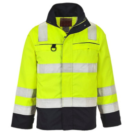 BLUZA SPAWALNICZA TRUDNOPALNA OSTRZEGAWCZA ANTYSTATYCZNA ODBLASKOWA MULTI-NORM FR61 PORTWEST