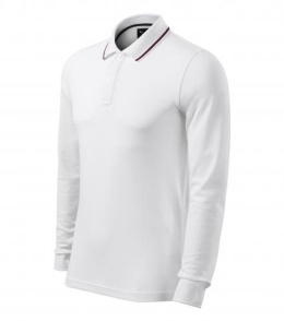 KOSZULKA POLO MĘSKA 200G STRETCH CONTRAST STRIPE LS 258