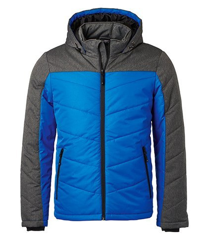 KURTKA OCIEPLANA SPORTOWA WODOODPORNA WIATROODPORNA MODNA DWUKOLOROWA Z KAPTUREM NIEBIESKA KURTKA OCIEPLANA SPORTOWA WODOODPORNA WIATROODPORNA MODNA DWUKOLOROWA Z KAPTUREM NIEBIESKA