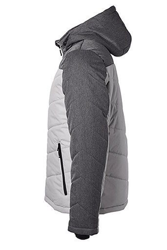 KURTKA OCIEPLANA SPORTOWA WODOODPORNA WIATROODPORNA MODNA DWUKOLOROWA Z KAPTUREM CZERWONA