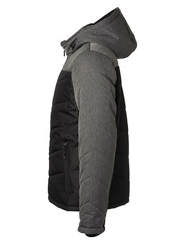 KURTKA OCIEPLANA SPORTOWA WODOODPORNA WIATROODPORNA MODNA DWUKOLOROWA Z KAPTUREM CZERWONA