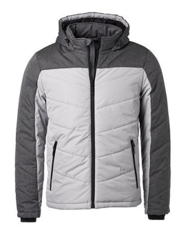 KURTKA OCIEPLANA SPORTOWA WODOODPORNA WIATROODPORNA MODNA DWUKOLOROWA Z KAPTUREM BIAŁA