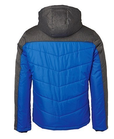 KURTKA OCIEPLANA SPORTOWA WODOODPORNA WIATROODPORNA MODNA DWUKOLOROWA Z KAPTUREM SREBRNA KURTKA OCIEPLANA SPORTOWA WODOODPORNA WIATROODPORNA MODNA DWUKOLOROWA Z KAPTUREM SREBRNA