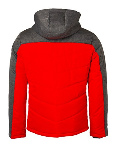 KURTKA OCIEPLANA SPORTOWA WODOODPORNA WIATROODPORNA MODNA DWUKOLOROWA Z KAPTUREM CZARNA