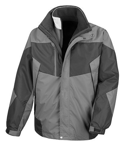 KURTKA ROBOCZA 3W1 ODDYCHAJĄCA WODOODPORNA OCIEPLANA MĘSKA Z ODPINANYM POLAREM CZERWONA