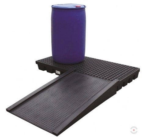 PALETA (WANNA) WYCHWYTOWA POLIETYLENOWA Jonesco PLATFORMA ROBOCZA LOW 2 BECZKI czarny PALETA (WANNA) WYCHWYTOWA POLIETYLENOWA Jonesco PLATFORMA ROBOCZA LOW 2 BECZKI czarny