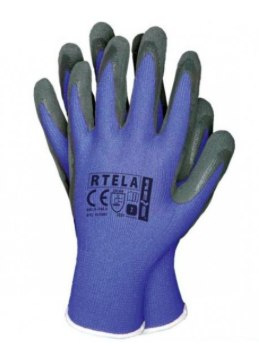 Reis RTELA rękawice budowlane powlekane lateksem Reis RTELA rękawice budowlane powlekane lateksem
