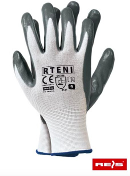 Reis Rteni tanie rękawice robocze olejoodporne powlekane nitrylem