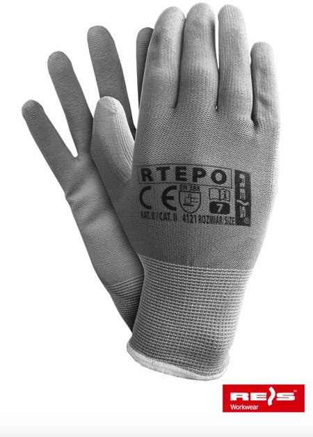 RĘKAWICE OCHRONNE RTEPO RĘKAWICE POWLEKANE POLIURETANEM PU RĘKAWICE OCHRONNE RTEPO RĘKAWICE POWLEKANE POLIURETANEM PU
