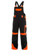 spodnie robocze ogrodniczki Sirius Brigton CXS Canis czarno-pomarańczowe spodnie robocze ogrodniczki Sirius Brigton CXS Canis czarno-pomarańczowe