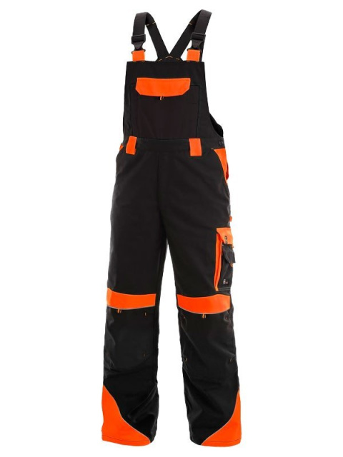 spodnie robocze ogrodniczki Sirius Brigton CXS Canis czarno-pomarańczowe spodnie robocze ogrodniczki Sirius Brigton CXS Canis czarno-pomarańczowe
