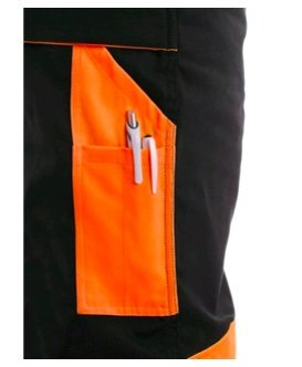 ogrodniczki robocze Sirius Brighton CXS Canis czarno-pomarańczowe ogrodniczki robocze Sirius Brighton CXS Canis czarno-pomarańczowe