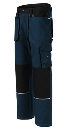 SPODNIE ROBOCZE DO PASA WOOD ZE WZMOCNIENIAMI DLA MONTERÓW NA BUDOWĘ WYTRZYMAŁE 100% BAWEŁNA