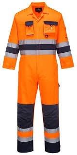 Kombinezon roboczy ostrzegawczy Portwest TX55 Nantes pomarańczowy