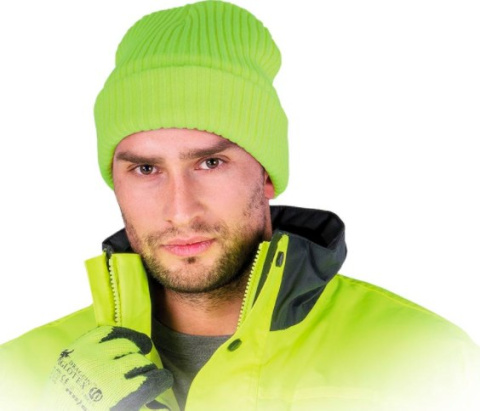 Reis CZREFLECT  ocieplana neonowa czapka robocza Reis CZREFLECT  ocieplana neonowa czapka robocza