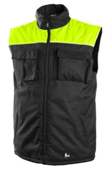 CZARNO-ŻÓŁTA KAMIZLEKA OCIEPLANAN WODOODPORNA CZARNO-ŻÓŁTA KAMIZLEKA OCIEPLANAN WODOODPORNA