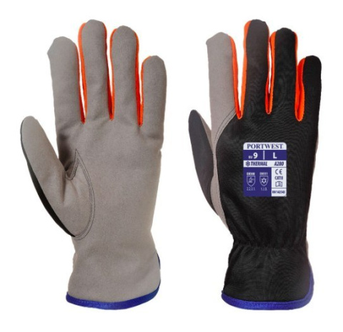 Rękawice robocze ocieplane ze skóry syntetycznej Portwest Wintershield A280 Rękawice robocze ocieplane ze skóry syntetycznej Portwest Wintershield A280
