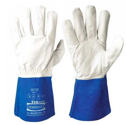 BIAŁO-NIEBIESKIE RĘKAWICE ROBOCZE DO SPAWANIA BIAŁO-NIEBIESKIE RĘKAWICE ROBOCZE DO SPAWANIA