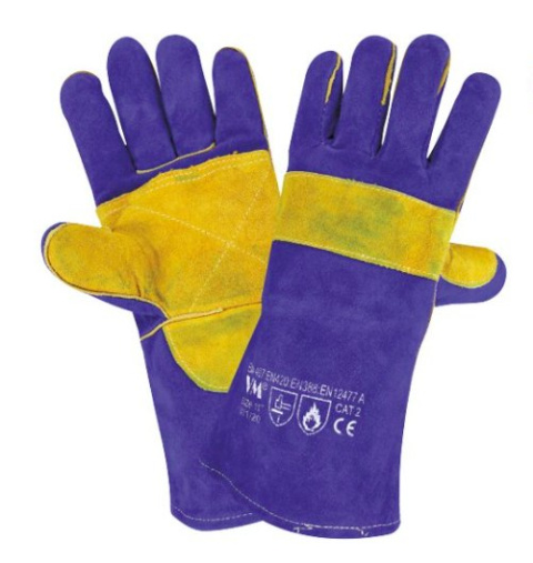 RĘKAWICE SPAWALNICZE ZE WZMOCNIENIEM Z NIĆMI Z KEVLARU