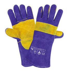 RĘKAWICE SPAWLANICZE WYTRZYMAŁE ZE WZMOCNEINIEM DO SPAWANIA DWOINA + SZWY Z KEVLARU KA