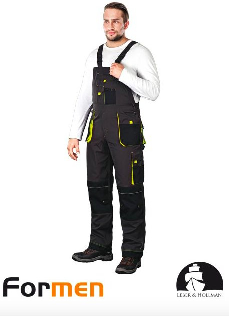 STALOWO-ŻÓŁTE SPODNIE ROBOCZE OGRODNICZKI LH FORMEN MONTERSKIE BUDOWLANE NA BUDOWĘ STALOWO-ŻÓŁTE SPODNIE ROBOCZE OGRODNICZKI LH FORMEN MONTERSKIE BUDOWLANE NA BUDOWĘ