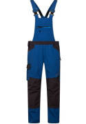 Portwest T704 WX3 spodnie robocze ogrodniczki z elastycznymi panelami niebieskie