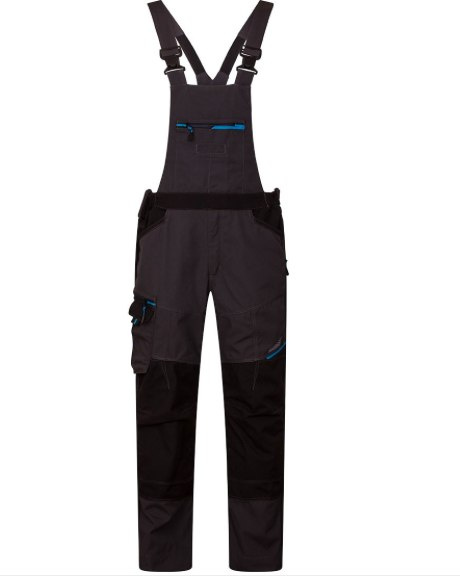 Spodnie ogrodniczki do pracy Portwest WX3 T704 szare