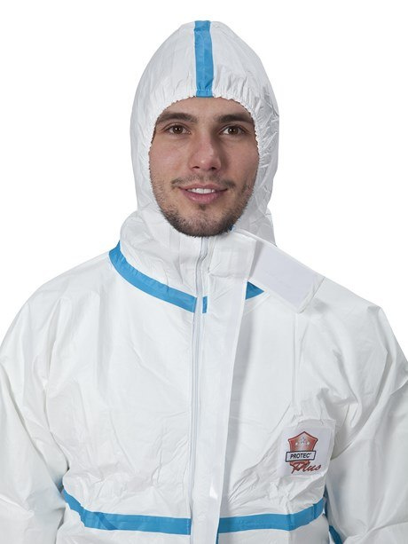 KOMBINEZON OCHRONNY PROTEC PLUS ANTYSTATYCZNY NIEPYLĄCY