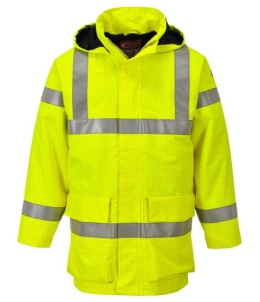 OSTRZEGAWCZA KURTKA ROBOCZA PRZECIWESZCZOWA TRUDNOPALNA ANTYSTATYCZNA BIZFLAME MULTI LITE S774 PORTWEST