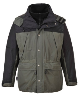 KURTKA ROBOCZA ZIMOWA ODDYCHAJĄCA WODOODPORNA 3W1 ORKNEY S532 PORTWEST SZARA