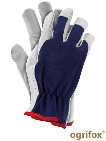 Ogrifox OX-INPAK tanie rękawice robocze monterskie wzmacniane kozią skórą