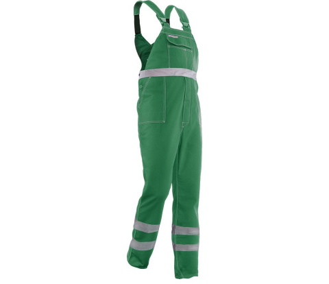 Polstar Brixton Classic spodnie robocze ogrodniczki ochronne zielone z pasami odblaskowymi Polstar Brixton Classic spodnie robocze ogrodniczki ochronne zielone z pasami odblaskowymi