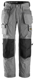 Snickers Workwear 3223 Kevlar spodnie robocze do pasa szaro-czarne