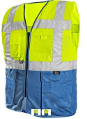 Canis CXS Bolton kamizelka robocza odblaskowa dwukolorwa żółto-niebieska ostrzegwcza z kieszonką Canis CXS Bolton kamizelka robocza odblaskowa dwukolorwa żółto-niebieska ostrzegwcza z kieszonką