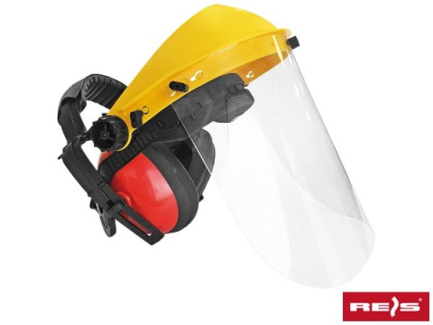 OT-FORTPRO-VI Reis FORTPRO bezbarwna osłona twarzy z nausznikami