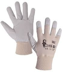 RĘKAWICE OCHRONNE ROBOCZE TALE CXS KARTON 3210 012 000 XX SKÓRA LICOWA BIAŁE
